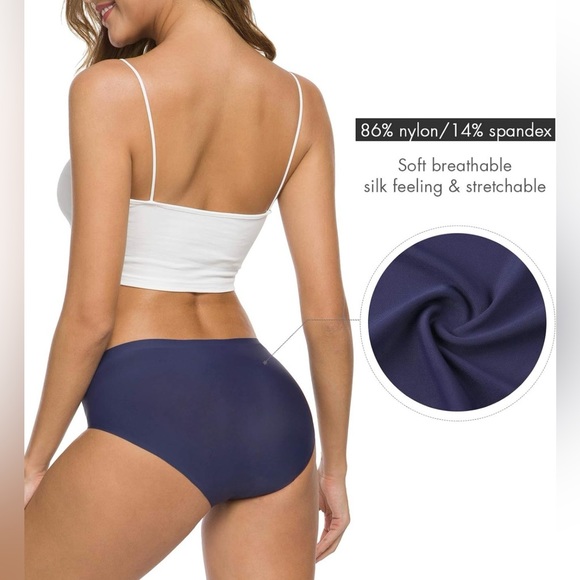 ALTHEANRAY Women’s Seamless Hipster Underwear No Show Panties Multi-Pack - NWT - Picture 4 of 8